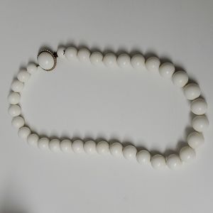 Very old Vintage Plastic Pearl like necklace marked Japan
